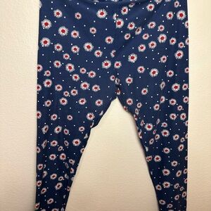 LuLaRoe Dark Blue Starburst Leggings